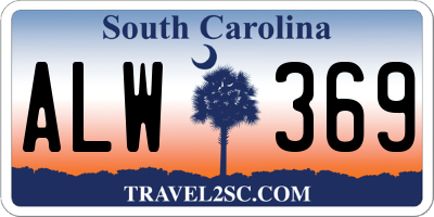 SC license plate ALW369