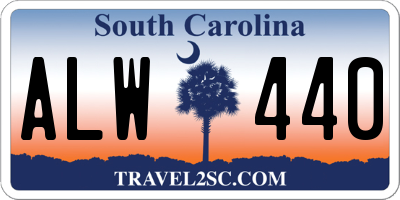 SC license plate ALW440