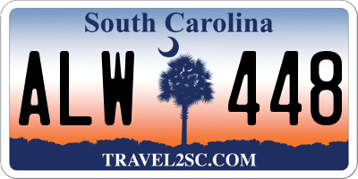 SC license plate ALW448