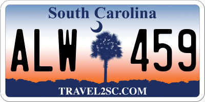 SC license plate ALW459