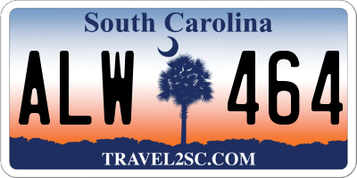 SC license plate ALW464