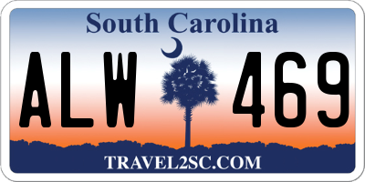 SC license plate ALW469