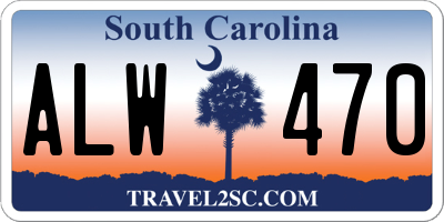 SC license plate ALW470
