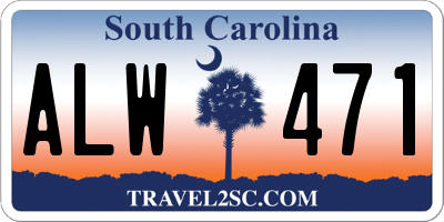 SC license plate ALW471