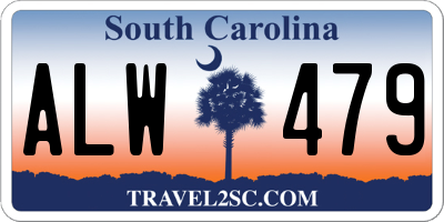SC license plate ALW479