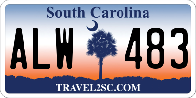 SC license plate ALW483