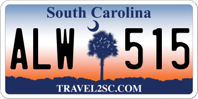 SC license plate ALW515