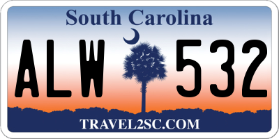 SC license plate ALW532