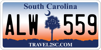 SC license plate ALW559