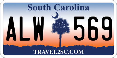 SC license plate ALW569
