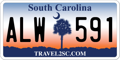 SC license plate ALW591