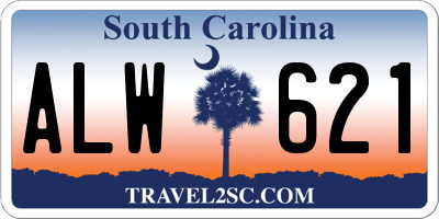 SC license plate ALW621