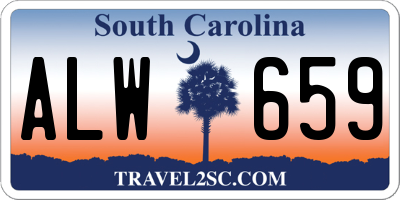 SC license plate ALW659