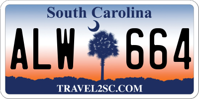 SC license plate ALW664