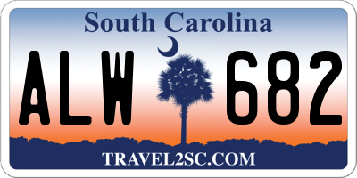 SC license plate ALW682