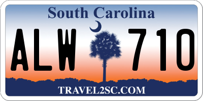 SC license plate ALW710