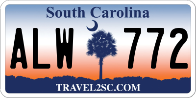 SC license plate ALW772