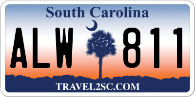 SC license plate ALW811