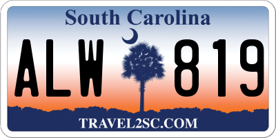SC license plate ALW819