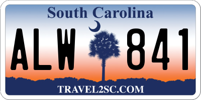 SC license plate ALW841
