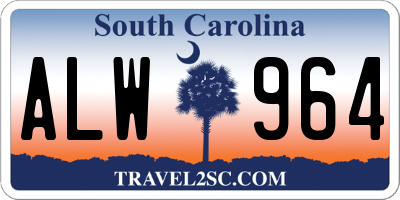 SC license plate ALW964
