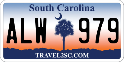 SC license plate ALW979