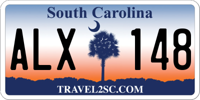 SC license plate ALX148