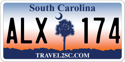 SC license plate ALX174