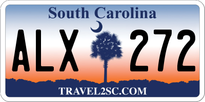 SC license plate ALX272