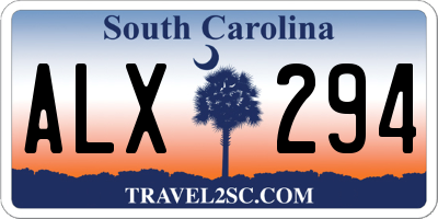 SC license plate ALX294