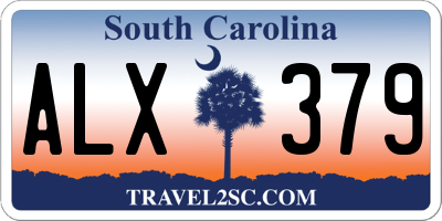 SC license plate ALX379