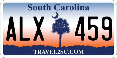 SC license plate ALX459
