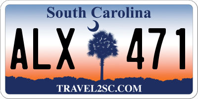 SC license plate ALX471