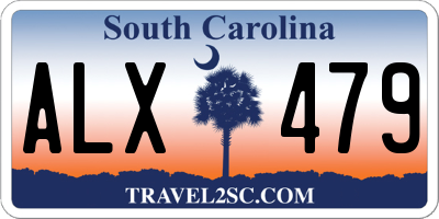 SC license plate ALX479