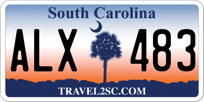 SC license plate ALX483