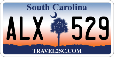 SC license plate ALX529