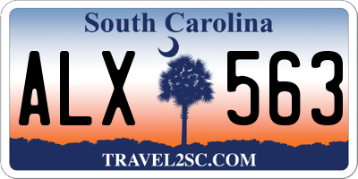 SC license plate ALX563