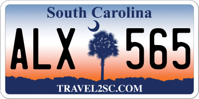 SC license plate ALX565