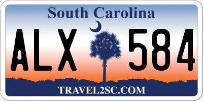SC license plate ALX584