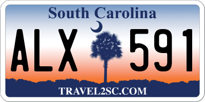 SC license plate ALX591