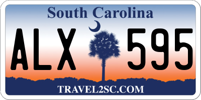 SC license plate ALX595
