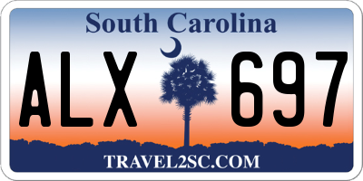 SC license plate ALX697