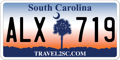 SC license plate ALX719