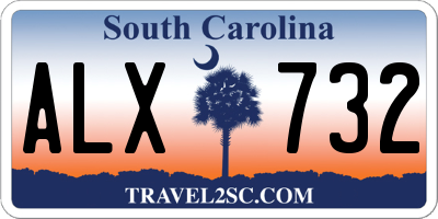 SC license plate ALX732