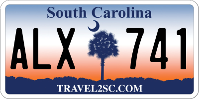 SC license plate ALX741
