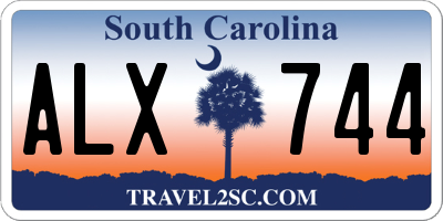 SC license plate ALX744