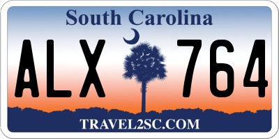 SC license plate ALX764