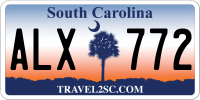 SC license plate ALX772