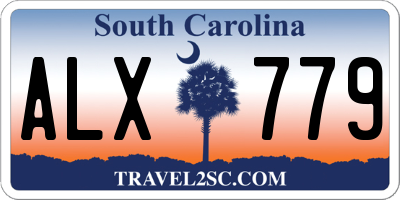 SC license plate ALX779