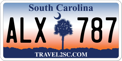 SC license plate ALX787